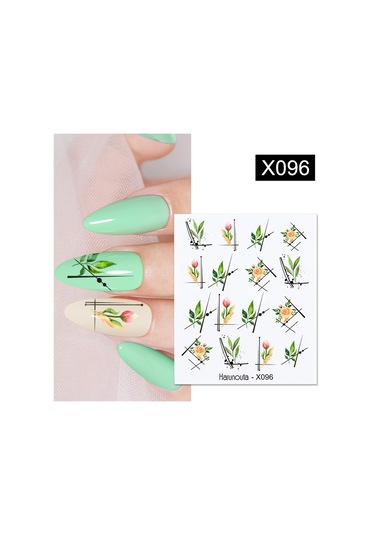 Su Transferli Nail Art Sticker X096 52340-16