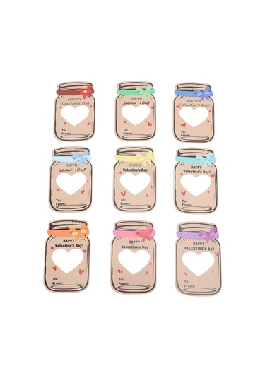 Geeroyoo Çocuklar İçin 30'lu Sevgililer Günü Kart Seti - Şeker Dolap Desenli 3d Dıy Hediyelik Kartlar, Sınıf Etkinlikleri Ve Parti Hediyeleri İçin Plastik Poşet Ve Çift Taraflı Bant İçerir