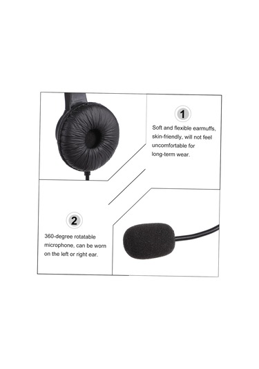 Okul Oyun Ofisi Öğrenme Yumuşak Earpads İçin Telefon Kulaklıklı Kulaklık Başlı Kulaklıklar