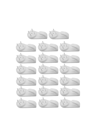 Suntek Plastik Sert Duvar Kancası Resim Çerçevesi Asma Kancası Ve Çivi Seti 20 Adet Çok Renkli