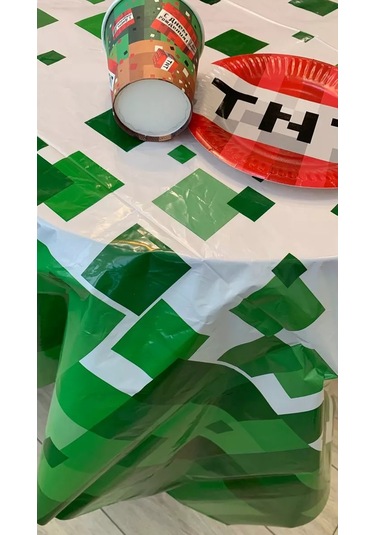 Eventbox Minecraft Tabağı Takımı Masa Örtülü 224277325 100 adet