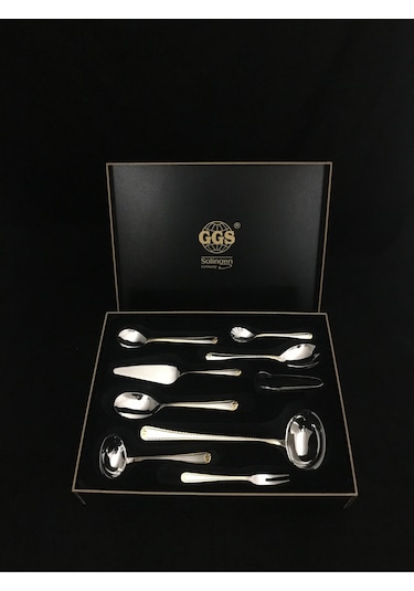 Renate Parlak Altın Solingen 96 Parça Kutulu Çatal Kaşık Bıçak Altın