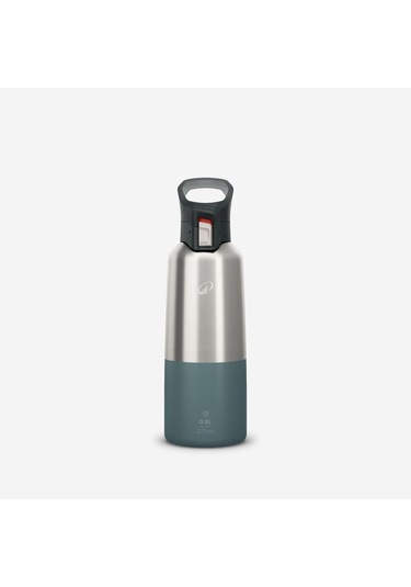 Quechua Outdoor Paslanmaz Çelik Termos - 0,8 L - Yeşil - 900 Turuncu
