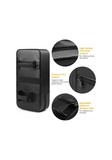 Geeksen Küçükler İçin Kalın Eva Köpükli Spor Hedefi - Pu Deri, Şok Emici, Tekli Siyah Siyah