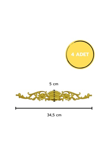 Diecor Dekoratif Polimer Mobilya, Duvar Ve Tavan Motifi Gold 35 X 1 Model:xa18