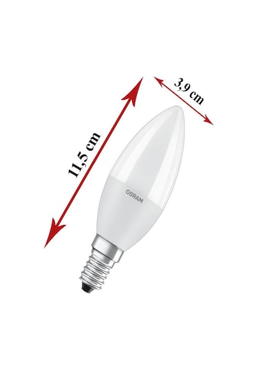 Osram Ledvalue 7,5w 60w 3 Lü Led Mum Ampul Sarı - 2700k E14