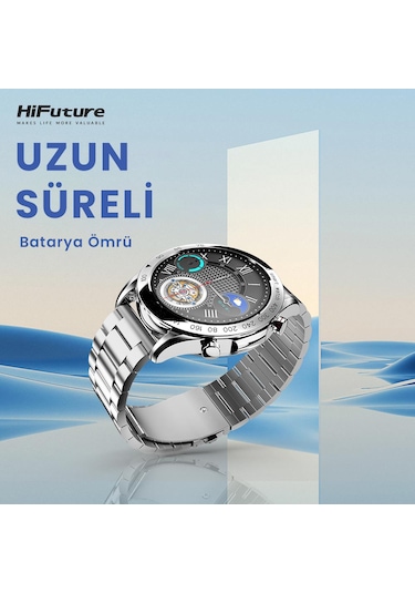 HiFuture FutureGo Pro 1.32" BT Arama AMOLED Ekran IP68 Su Geçirmez Akıllı Saat