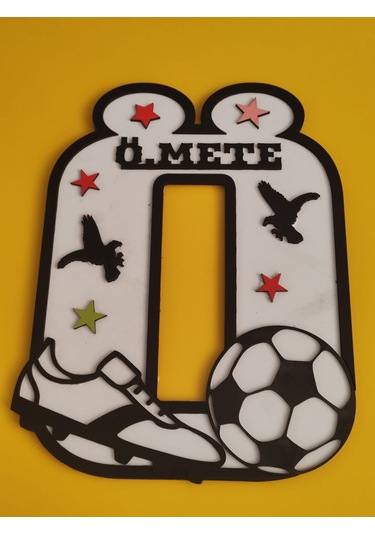 Çocuk Odası İçin Baş Harfine Göre Hazırlanacak Kapı Veya Duvar Süsü Kişiye Özel Isim Yazılı 30 Cm 28