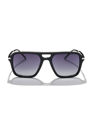 Hermod Old2090s-c2-53 Polarize Unisex Güneş Gözlüğü Siyah