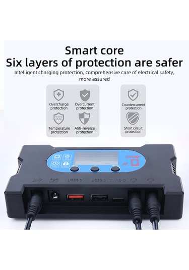 Hfambition 40a Pwm Güneş Paneli Kontrolörü 12v/24v Otomatik Uyumlu 98% Verimlilik Oled Ekranlı Usb+type-c Çıkışlı Aşırı Şarj-koruma