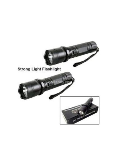Movzer Type Şarjlı El Feneri Type 1101 Şok Light Flashlight Fener Elektrikli Fener Siyah