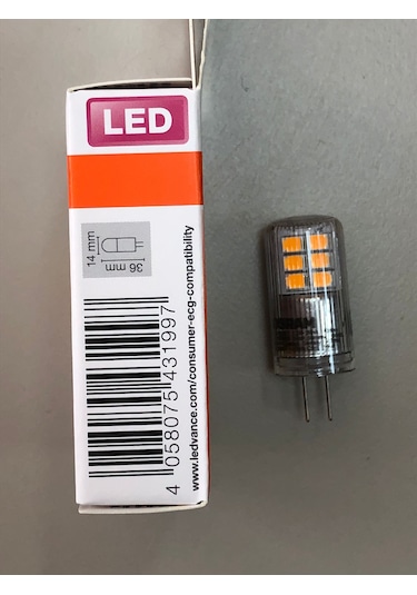 Osram 5 Adet G4 Led Lamba 12v 2,2w 300 Lümen 2700 Kelvin Sarı 15,