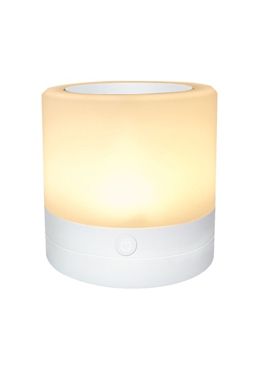 Wezone Sh Renkli Ortam Gece Lambası Dahili Pil, 18-24 Saat Dayanıklılık Beyaz