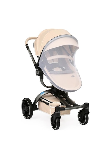 Yoyko Spin 360 Derece Dönebilen Bebek Arabası Latte Gri Kasa