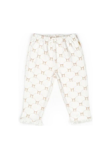 Bebek 2li Pantalon %100 Organik Pamuk , Bebek - Yenidoğan- Csy8145 Ekru