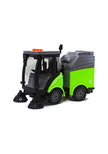 1/16 Ölçek Oyuncak Çöp Temizleme Kamyonu Işıklı Sesli