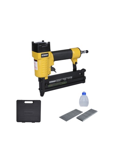 Rtrmax RTM0124 Havalı U Zımba ve Çivi Çakma Tabancası 10-50 / 16-40 Çantalı