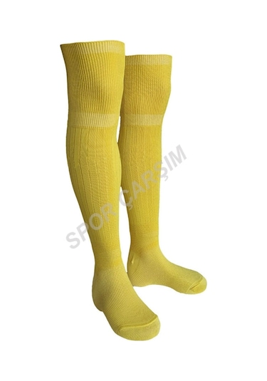 Tam Profesyonel Çocuk Futbol Çorabı,Tozluk,Konç Sarı 7-14 Yaş Sarı