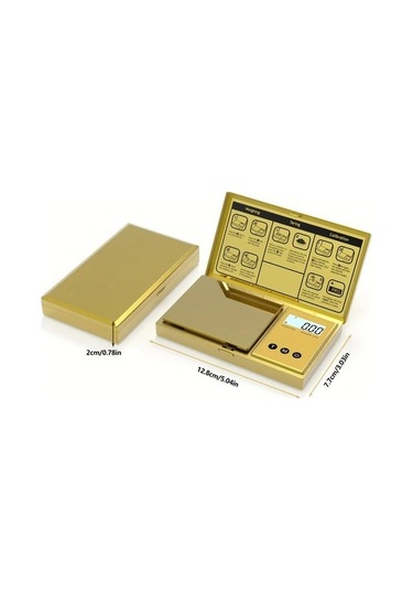 Fastbuy Wangxi Altın 0.01g 200g Dijital Cep Terazisi 7 Birim Tara Hassas Gram Ölçer Lcd Mutfak Terazisi Altın