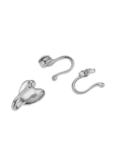 Homyl 3 Adet Charm Kadın Çiçek Pentagram Kristal Metal Gümüş