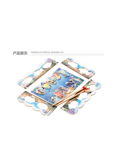 Ahşap Manyetik Balık Tutma Oyunu - Mıknatıslı Balık Tutma Oyunu