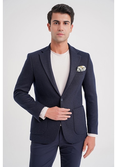 Efor C 717 Ceket Regular Fit Lacivert Lacivert