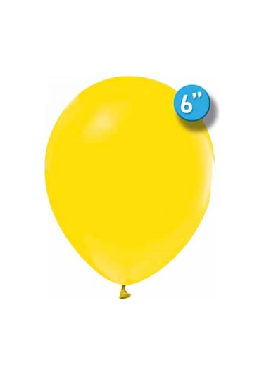 Pastel Sarı Balon 6 İnc