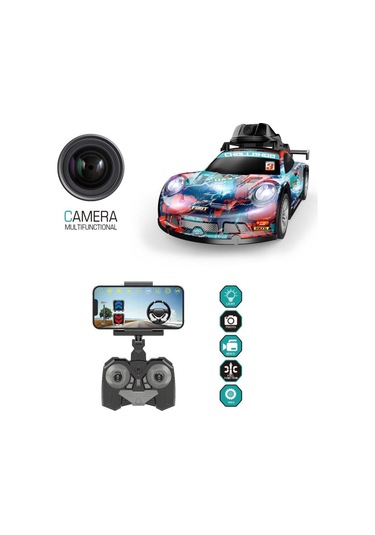 Usb Şarjlı Kameralı Oyuncak Spor Araba Turkuaz