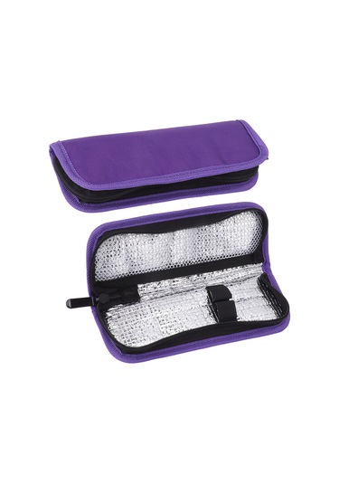 Yalıtımlı Soğutucu Çanta, Su Geçirmez Pu Kumaş, Hafif, Taşınabilir İnsülin Soğutucu Diyabet İlaç Düzenleyici, Takviyeli Seyahat Çantası Çok Renkli