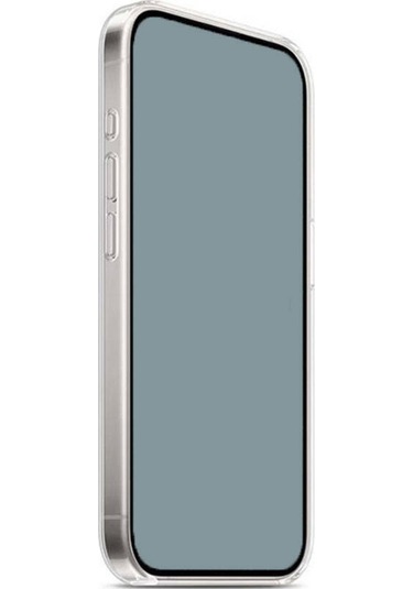 İphone Uyumlu 15 Pro Max Uyumlu Magsafe Şarj Özellikli Şeffaf Sert Pc Tchs Embos Kılıf-renksiz Renksiz