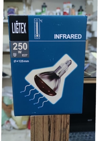 Isıtıcı Lamba 250 Watt Kümes Isıtıcı Ampül Kırmızı Işık