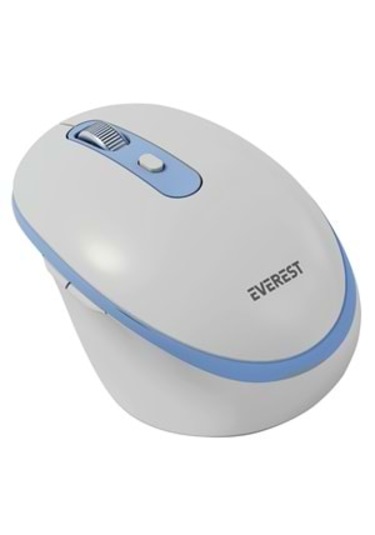 Everest Sm-bt42 Usb Beyaz/mavi 3in1 Bluetooth Ve 2.4ghz Şarj Edilebilir Kablosuz Mouse