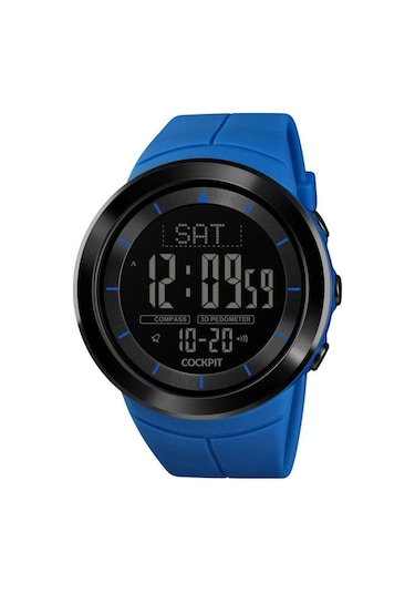 Cockpit CK-S2403-BE Dijital Silikon Kordon Erkek Kol Saati