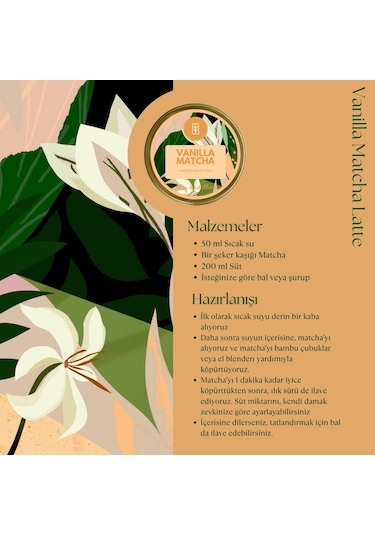 Mim and More Vanilla Matcha Vanilyalı Matcha 50 G