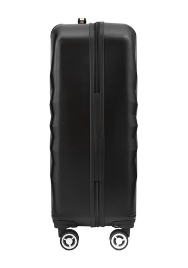 Büyük Boy %100 Polikarbon Valiz 4x2 Teker Siyah 1809 Siyah