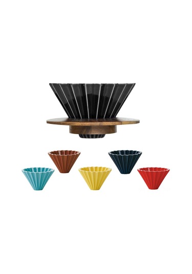 Youmex Siyah Japon Kiremit Kahve Filtreleyici - 1-2 Bardak, 120 C Dayanıklı, Akış Kontrolü, Modern Tasarım Siyah