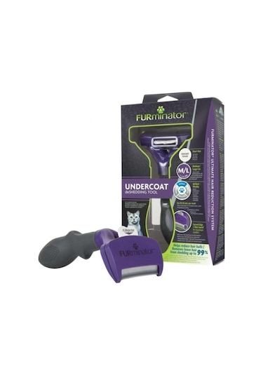 Furminator Kedi Tarağı - Kısa Tüylü Kediler İçin - L