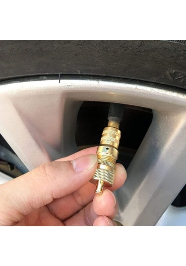 Ximistore9 4 Adet Bakır Lastik Deflasyon Valfi - Amerikan Tipi Fısık, Hızlı Basınç Ayarlama, Off-road Ve Çöl Araçları İçin