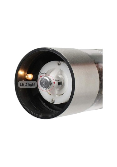 Elektrikli Baharat Öğütücü Pilli Paslanmaz Çelik Otomatik Tuz Kar Renkli