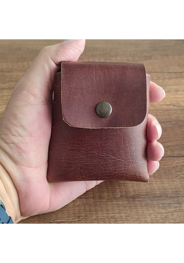 Sumerian Leather Craft Deri Sigara Kılıfı Tarçın 2