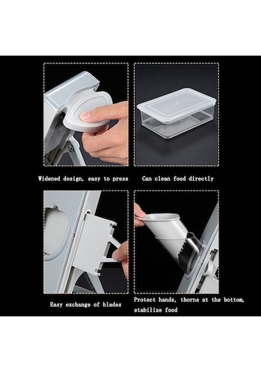 Sones El Kesme Kesici Mutfak Kolu Dilimleyici Presleme Rende