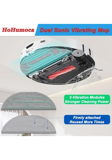 Youmex Roborock S8 Max Ultra Robot Süpürge Aksesuarları: G20s Ana Fırça, Yan Fırça, Filtre Ve Bezi Seti