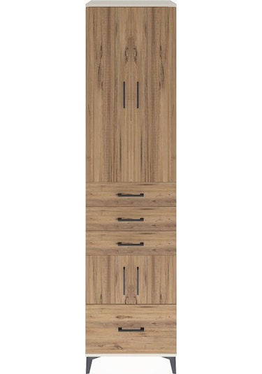 Hyperion Dolap 4 Raflı 4 Çekmeceli 4 Kapaklı 60x44x243 Aytaşı-çam Aytası