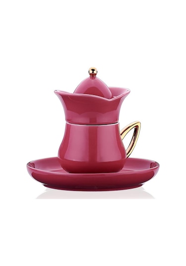 Korkmaz Lalezar Collection 2li Pembe Kahve Fincan Takımı