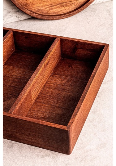 Snippy Holdy Küçük - Çekmece İçi Kaşıklık Kepçelik Düzenleyici 3 Bölmeli Çekmecelik Ahşap