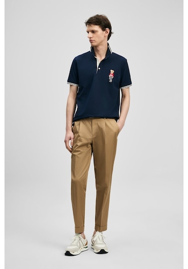 Lufian Erkek Brady Smart Polo T-shirt 111040245 Lacivert