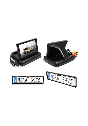 Kameralı Park Sensörü 4.3''Kapaklı Ekran+Kamera