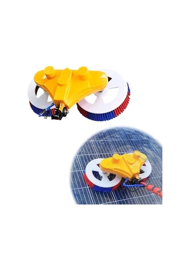 Profesyonel Solar Panel Temizleme Aracı 20-32 Mm Uyumlu Su Beslemeli, Çift Başlıklı