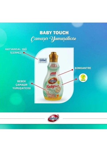 Vatan Baby Touch Konsantre Çamaşır Yumuşatıcı 1440ml Tekli