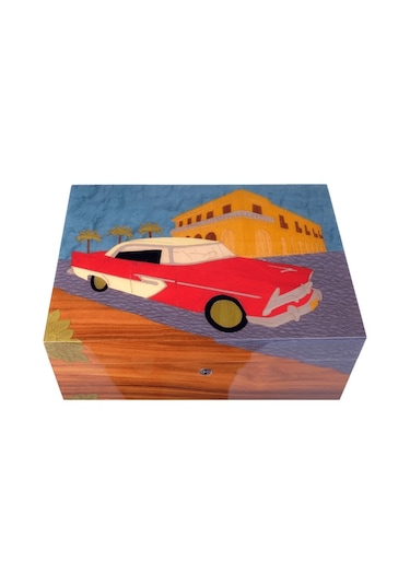 Gentili Emilio Desenli Ahşap Kaplama Humidor 373047